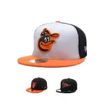 MLB 尺寸帽 全封 不可調整 巴爾的摩金鶯隊 BALTIMORE ORIOLES 男女通用 棒球帽 板帽 嘻哈帽 時尚