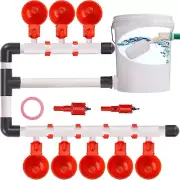 Float Valve Controlled Chicken Waterer,1/2″ PVC Tee Fittings