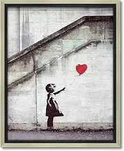 Upower BK-10002 Gel Finish Art Frame Banksy "Red Balloon"
