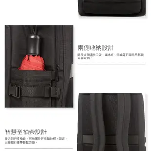 Samsonite RED 新秀麗 筆電後背包/電腦包/雙肩包15.6吋 LORNNE 輕量休閒多功能_黑/灰/卡其