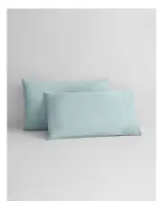 [Sheridan] Abbotson Linen Pillowcase Pair in Ice