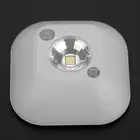 LED Mini Wireless Infrared Motion Sensor Night Light Battery Power Wardrobe New