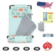 Personalized Kids Nap Mat with Pillow for Daycare & Sleepovers - Fun Elephants