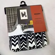 Missoni X Target Rare Designer Shower Curtain Reversible Chevron Zig Zag Limited