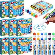 Crtiin 8 Sets End of Year Student Gifts,6 Colors Bingo Daubers Dot Markers Bingo Supplies End of School Year Gift for Student from Teacher Summer Classroom Prizes Birthday Party Favors