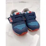 二手 NEW BALANCE NB373 運動鞋 小童鞋 黏帶 麂皮 深藍紅色