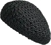 [Rungion] Casual Crochet Berets for Women Knitted Summer Beach Hat for Outdoor Travel Lightweight Aesthetic Painter Cap