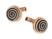 MONTBLANC STAINLESS ROSE GOLD PLATED MILES DAVIS CUFFLINKS NEW BOX 114780