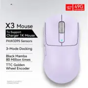 Wireless Mouse, Macro Mouse,Lightweight Mouse,PAW3395 650IPS 26000dpi,Mouse