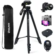 60'' Camera Tripod Camera Stand for Canon Rebel Eos Nikon DSLR, Travel Tripod...