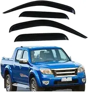 Weather Shields Window Visors, Compatible with Ford Ranger PJ PK Series 2006-2011 Wind Rain Sun Guard Deflectors