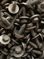 100 Pcs 5/16" Body Bolts 1" Long 1/2" Hex 7/8" Washer #1907-100BB
