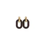 [Marni] Marni-Brown Brass Earrings-Donna OS OS