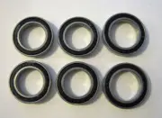 6902-2RS HYBRID CERAMIC Si3N4 ABEC5 BALL BEARING 6 QTY KIT