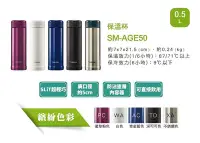 在飛比找Yahoo!奇摩拍賣優惠-原廠象印 SLiT不鏽鋼真空保溫杯500ml *SM-AGE