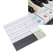 Piano Keyboard Sticker Label Removable Large Note Letter For 37 49 54 61 76 HR6