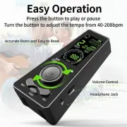 SOLO Electric Digital Metronome Musicians Guitar Violin Instrument Volume Beat