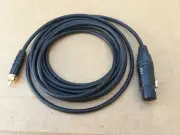 25FT-100'FT Mogami 22AWG Cable Neutrik XLR FeMale to RCA Audio Sound Microphone