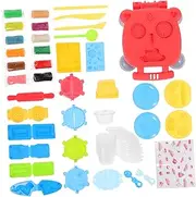 Hohopeti 1 Set Clay Tools Dough Molds for Creative Play Educational to Enhance Coordination and Patience Durable Hamburger Maker for Hands Fun