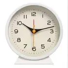Simple Metal Alarm Clock Bedside Luminous Table Clock Desktop Mute Clock Watch