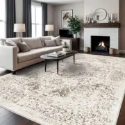 Washable Distressed Area Rugs - Living Room Bedroom Low Pile 9x12 Light Brown