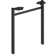 Hon Leg, Straight, f/24"D Mod Worksurfaces, 24"W, Black
