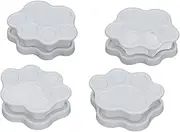 4PCS Potty Training Pad Magnetic Holder, Pee Pad Magnetic Holder, Multifunctional Dog Pee Pad Holder for Leg Lifting Marking Dogs and Any Size Puppy Wee Wee Pads (Paw Style White)