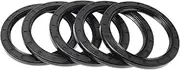X AUTOHAUX Universal Oil Seal TC Double Lip W Steel Spring Seal Ring Rotary Shaft Seal 70x90x7mm High Pressure Nitrile Rubber Black 5 Pcs