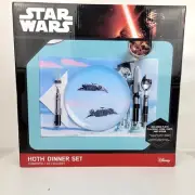 STAR WARS HOTH DINNER SET Disney ThinkGeek 5 Piece Set Snow Speeder AT-AT New