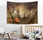 Wild Grass Pumpkin 3D Wall Hang Cloth Tapestry Fabric Decorations Decor