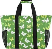 [sanluoli] Bag For Trunk Collapsable Beach Tote Waterproof Canvas Car Tote Bag, Butterflies St, 1 size