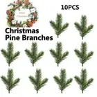 Pine Needles Branch Xmas Tree Decoration Artificial Plants Fake Cypress Leaf