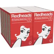 Redheads Shrink Wrapped Matches 45 pack