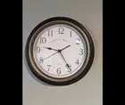 12" Vintage Wall Clock Round Silent Clocks Wall Mounted Quartz Home Indoor Decor