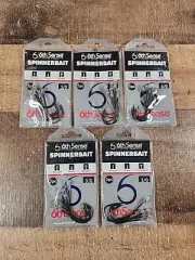 ***5***packs 6th sense spinnerbait chatterbait hooks 3/0 bass pike trailer hooks