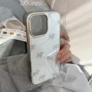 Bow Tie Puppy Dog Case For iPhone 16 Plus 15 14 13 12 Pro Max Newest Back Cover