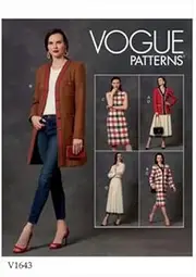 [Vogue] Sewing Pattern 1643 Jackets, Dresses, Skirts A5 (6-8-10-12-14)