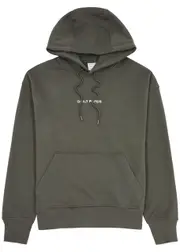 Daily Paper Logo-embroidered Hooded Cotton Sweatshirt - Green - S S