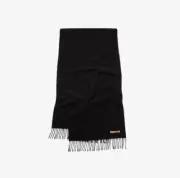 Acne Studios Narrow Wool Fringe Scarf Black 100% Authentic CA0210-900