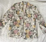 Alfred Dunner Blazer Womens Sz 18 Floral Cottagecore Office NWT