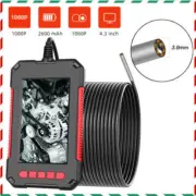 1080P 4.3'' Borescope Inspection Snake Camera 3.9mm 2-10M Industrial Endoscope