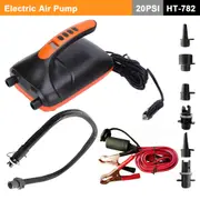 HT-782 20PSI High Pressure SUP Electric Air Pump 12V DC Paddle Board Auto-Off