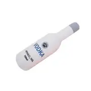 Plush Squeaky Dog Toy - Soft Fleece Chew Bottle For Pets