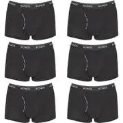 6x Bonds Guyfront Trunks Mens Black Briefs Boxer Comfort Underwear MZVJ Bulk