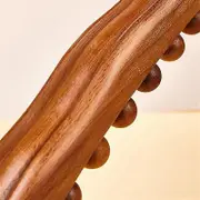 20 Beads Guasha Scraping Stick Wooden Massage Tools Relieve Sore Muscles Body Meridian Wand For Bac Wood Color