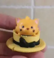 Disney TSUM Scene Series Cat Toulouse & Hat Mini PVC Toys Dolls Action Figures