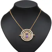 4Pcs Time Turner Rotating Pendant Necklace