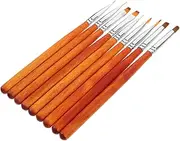 VICASKY 9pcs Nail Art Liner Brush Lightweight Thin Nail Art Tools for for Manicures Salon Use Durable and Easy to Clean