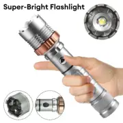2500000 Lumens LED Flashlight Tactical Light Super Bright Torch USB Rechargeable