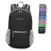 10L Lightweight Packable Hiking Backpack - Small Travel Hiking Daypack Black